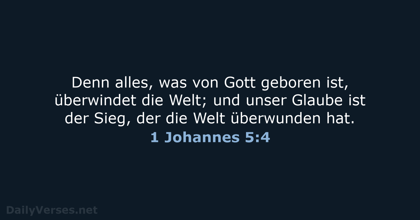 1 Johannes 5:4 - LU12