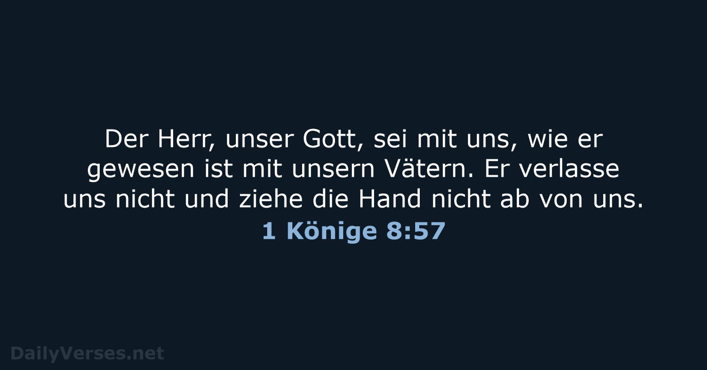 1 Könige 8:57 - LU12