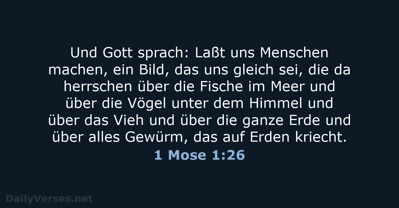 1 Mose 1:26 - LU12