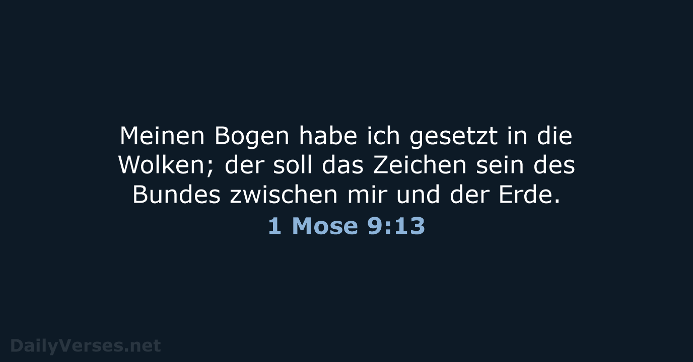 1 Mose 9:13 - LU12