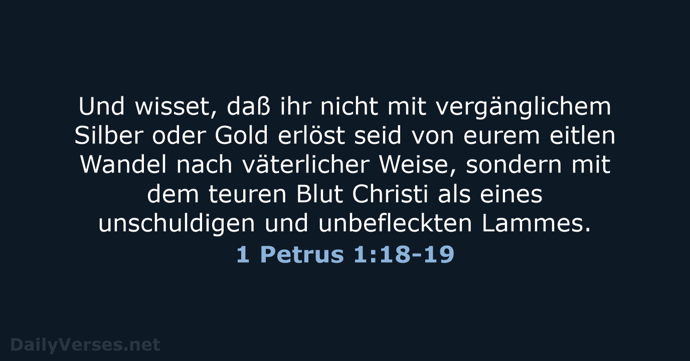1 Petrus 1:18-19 - LU12
