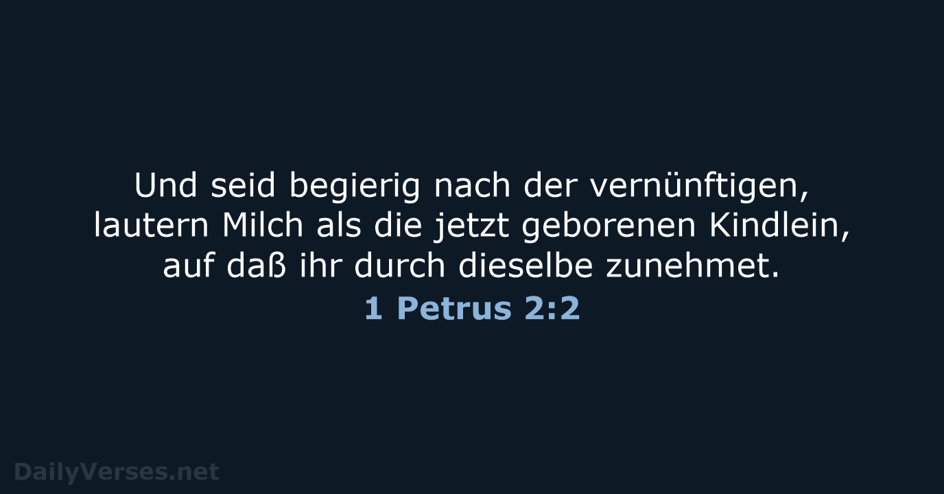 1 Petrus 2:2 - LU12