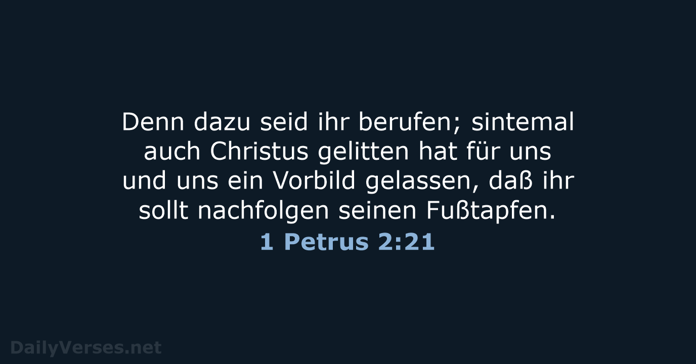 1 Petrus 2:21 - LU12