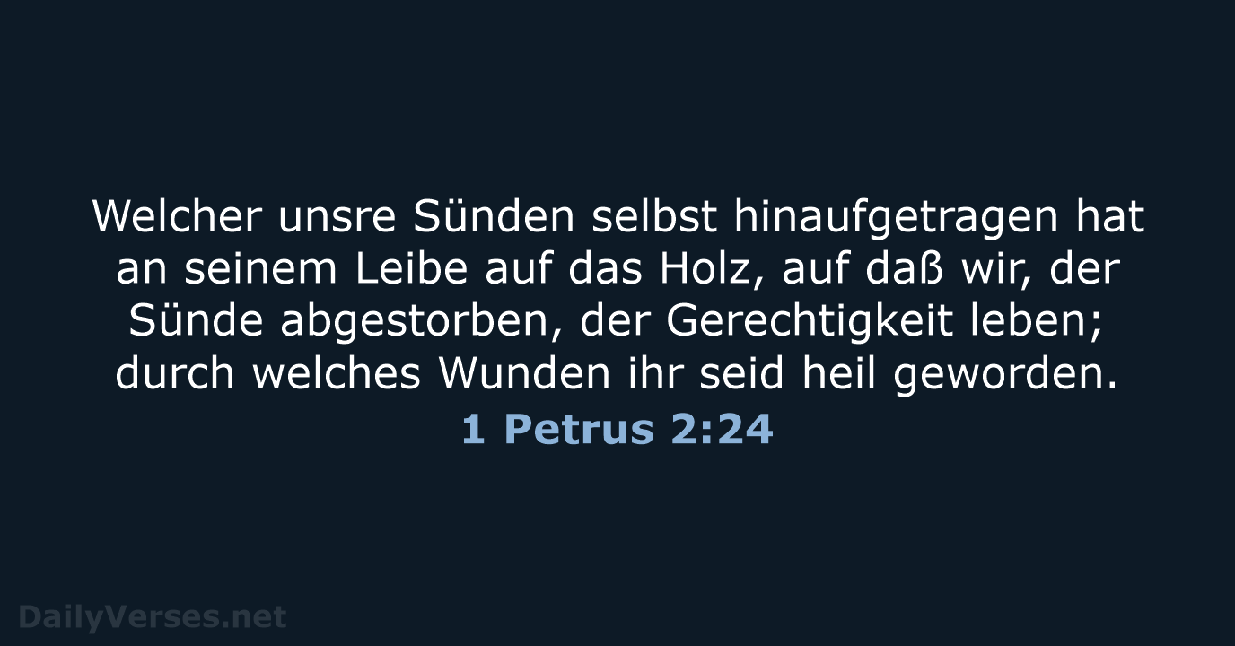 1 Petrus 2:24 - LU12
