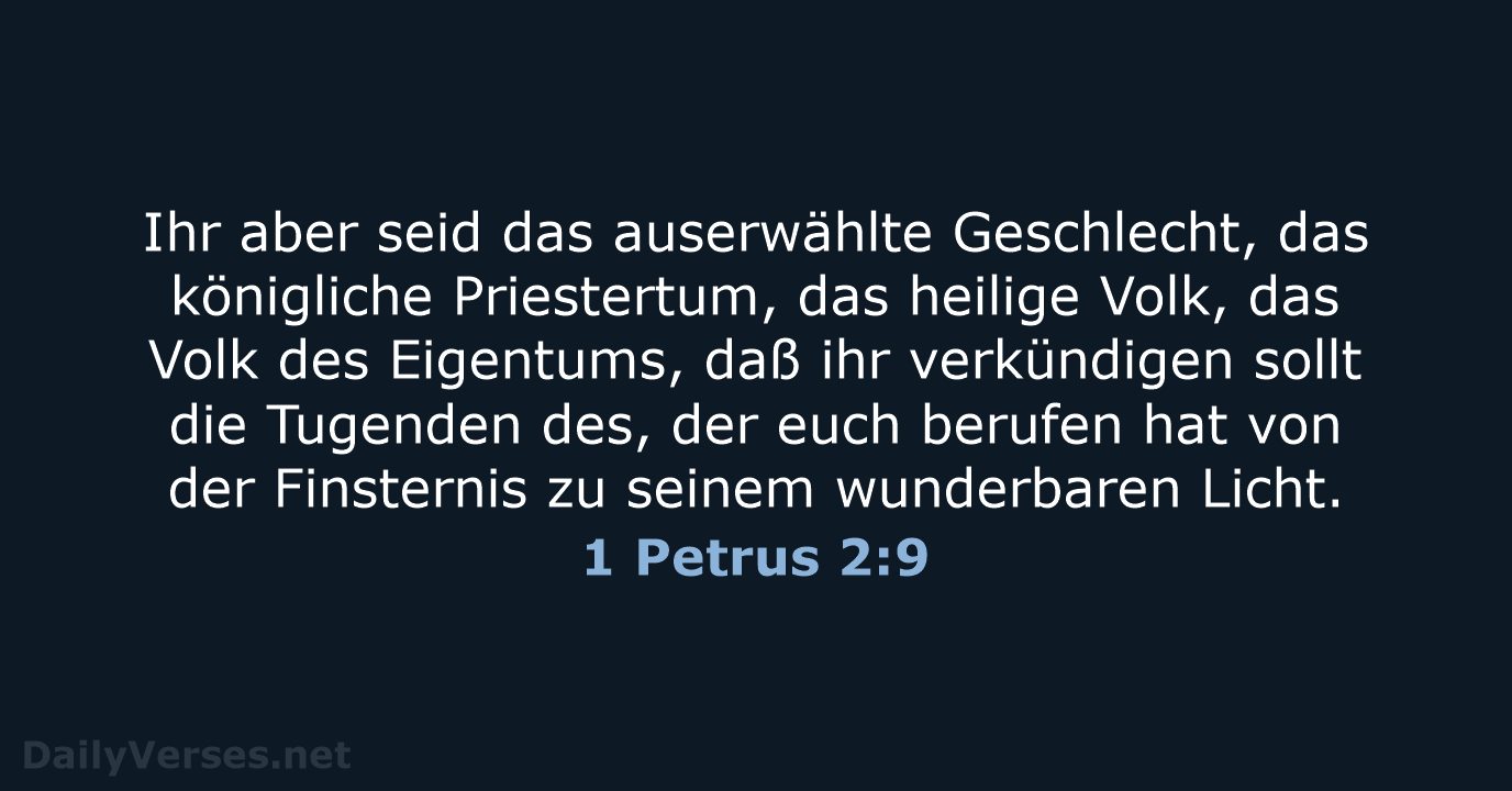 1 Petrus 2:9 - LU12