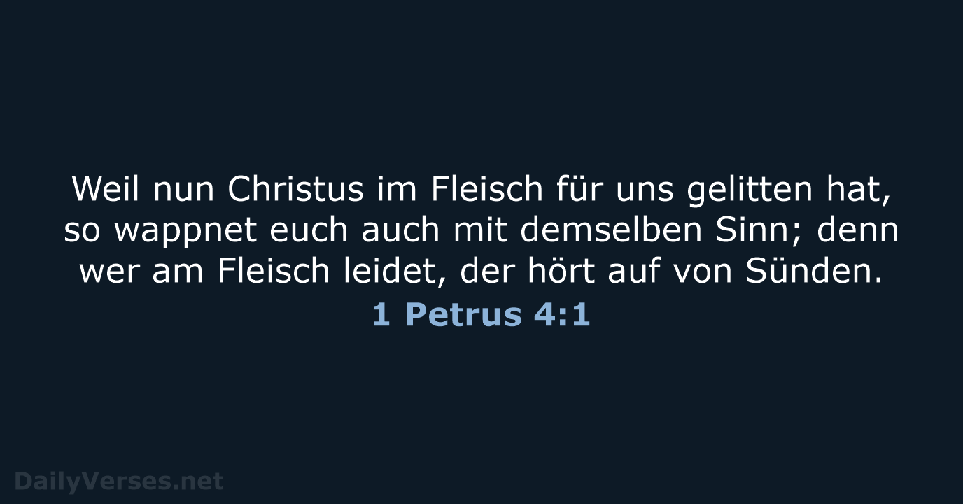 1 Petrus 4:1 - LU12