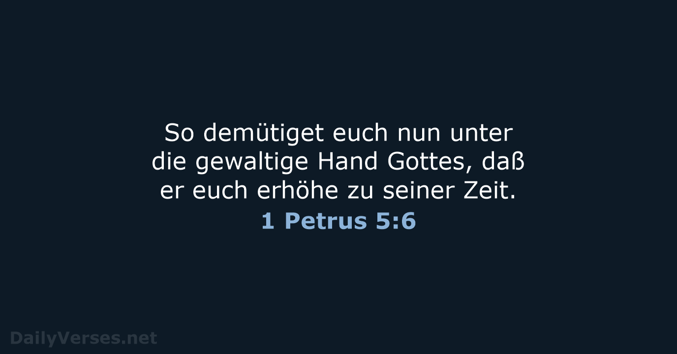 1 Petrus 5:6 - LU12