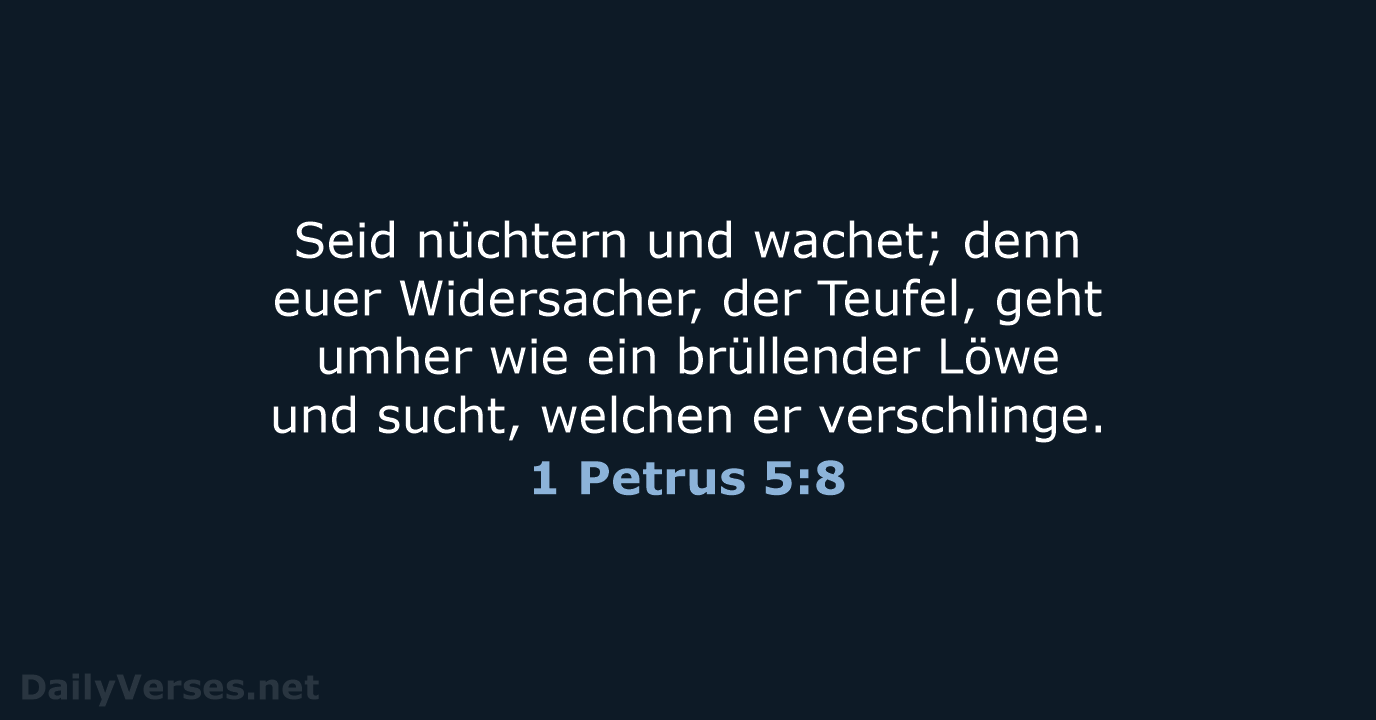 1 Petrus 5:8 - LU12