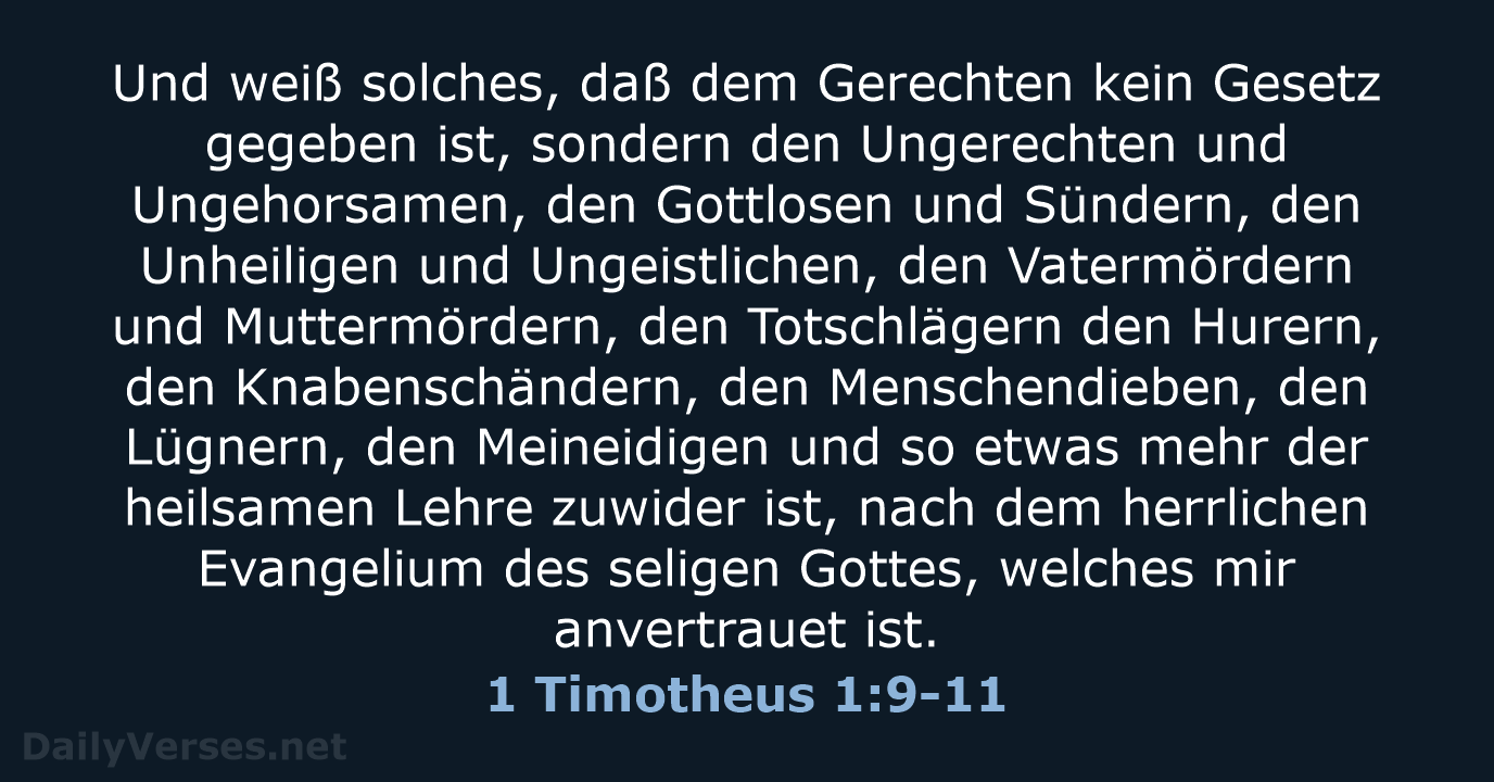 1 Timotheus 1:9-11 - LU12