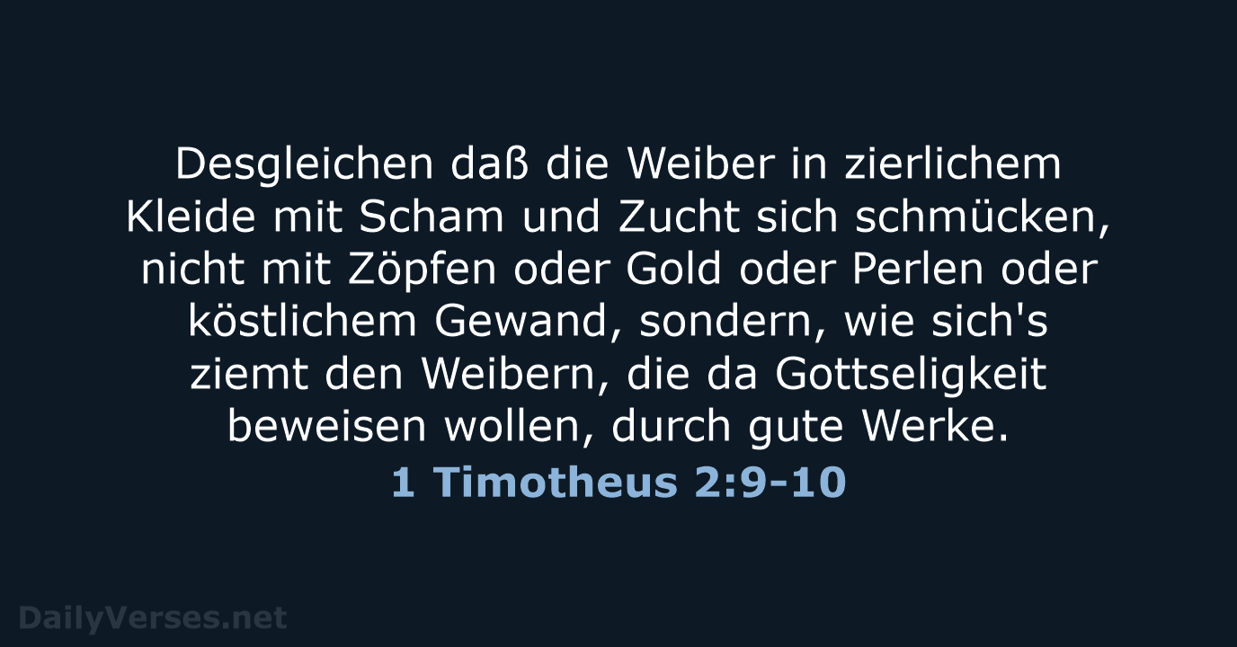 1 Timotheus 2:9-10 - LU12