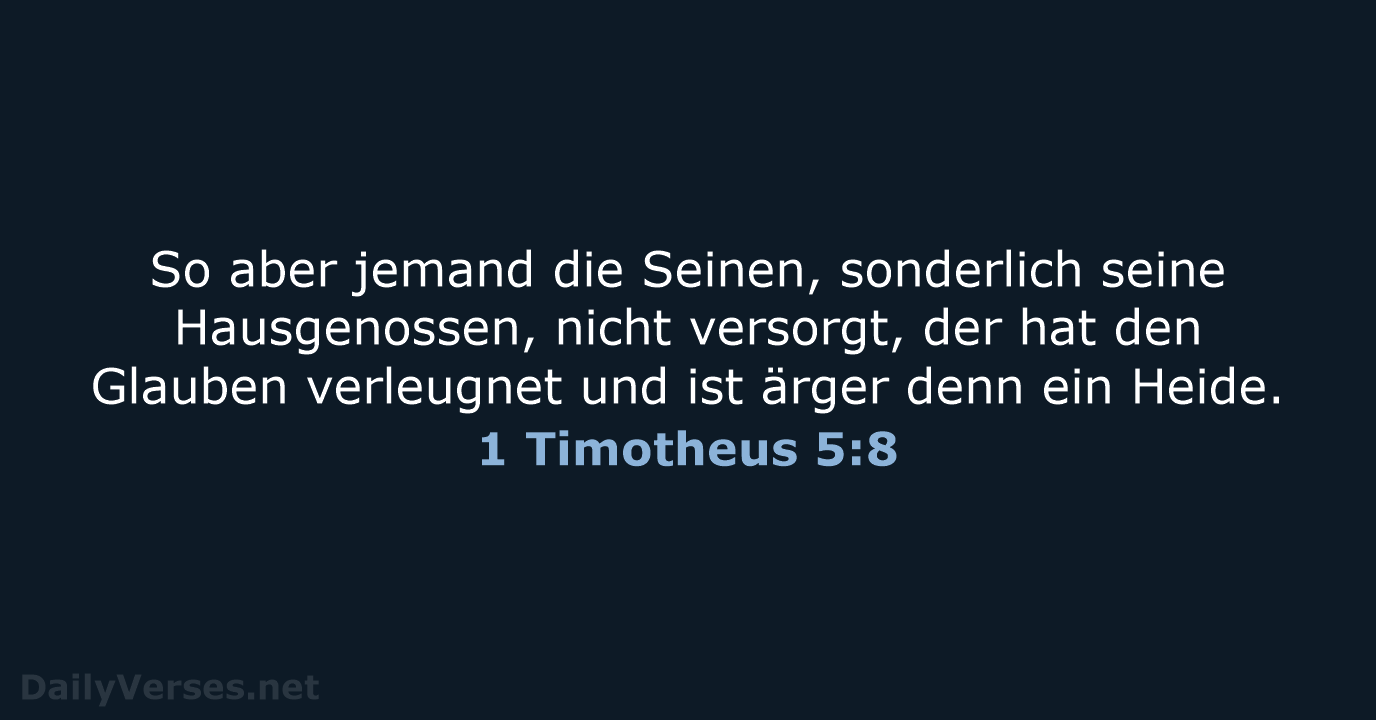 1 Timotheus 5:8 - LU12