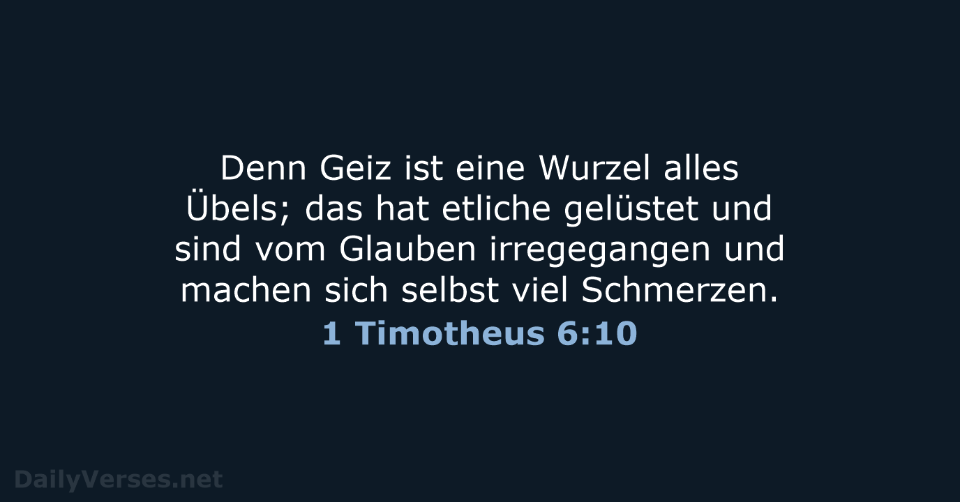 1 Timotheus 6:10 - LU12