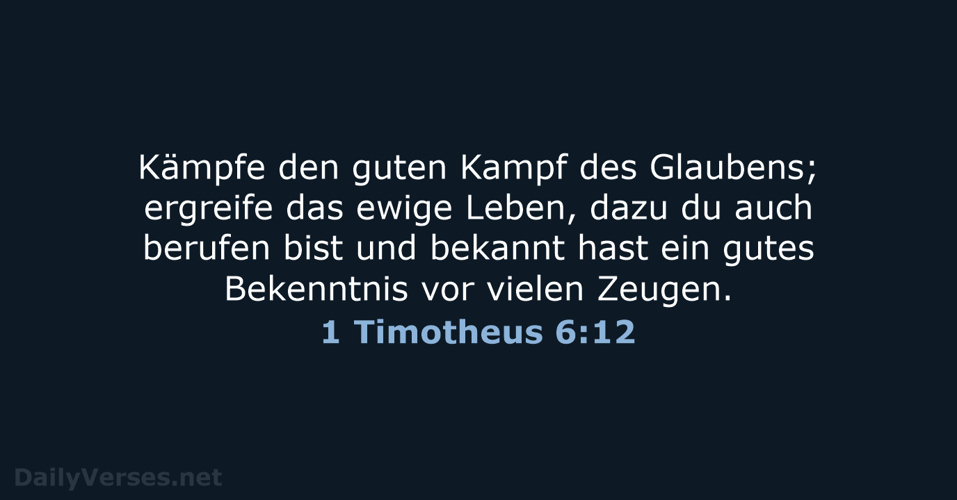 1 Timotheus 6:12 - LU12