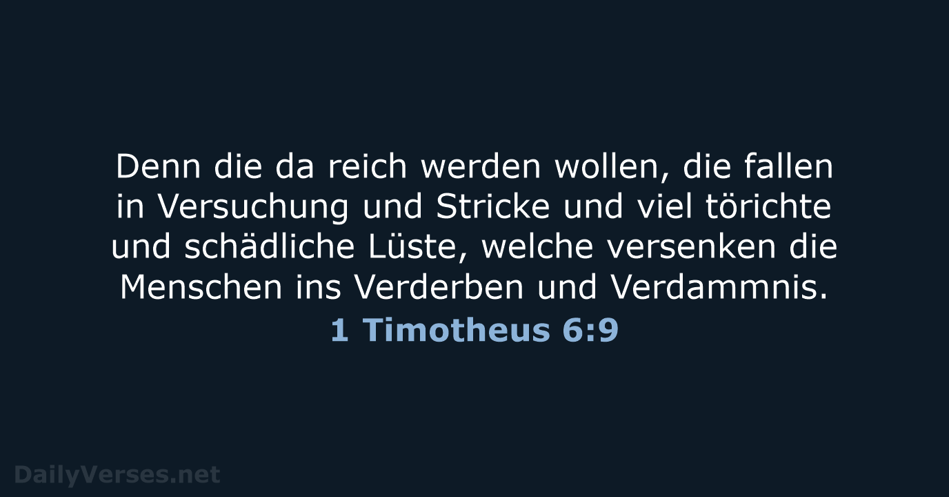 1 Timotheus 6:9 - LU12