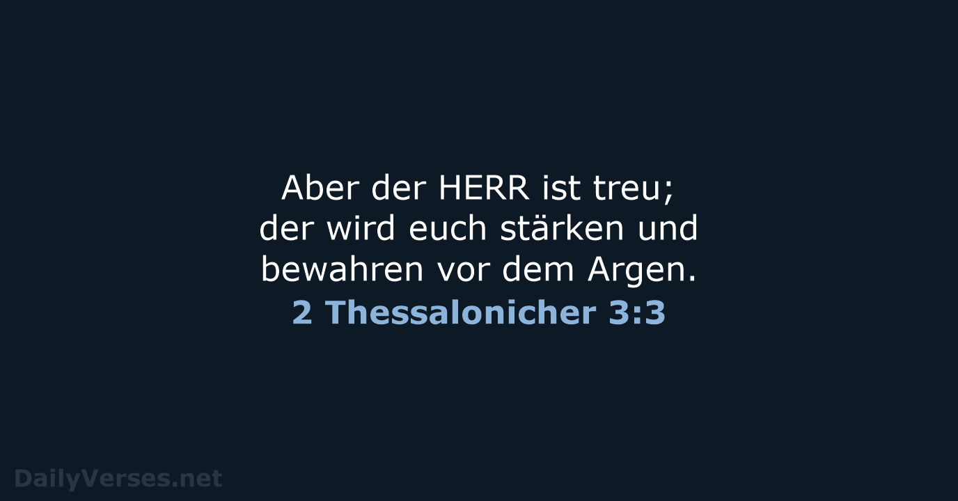 2 Thessalonicher 3:3 - LU12