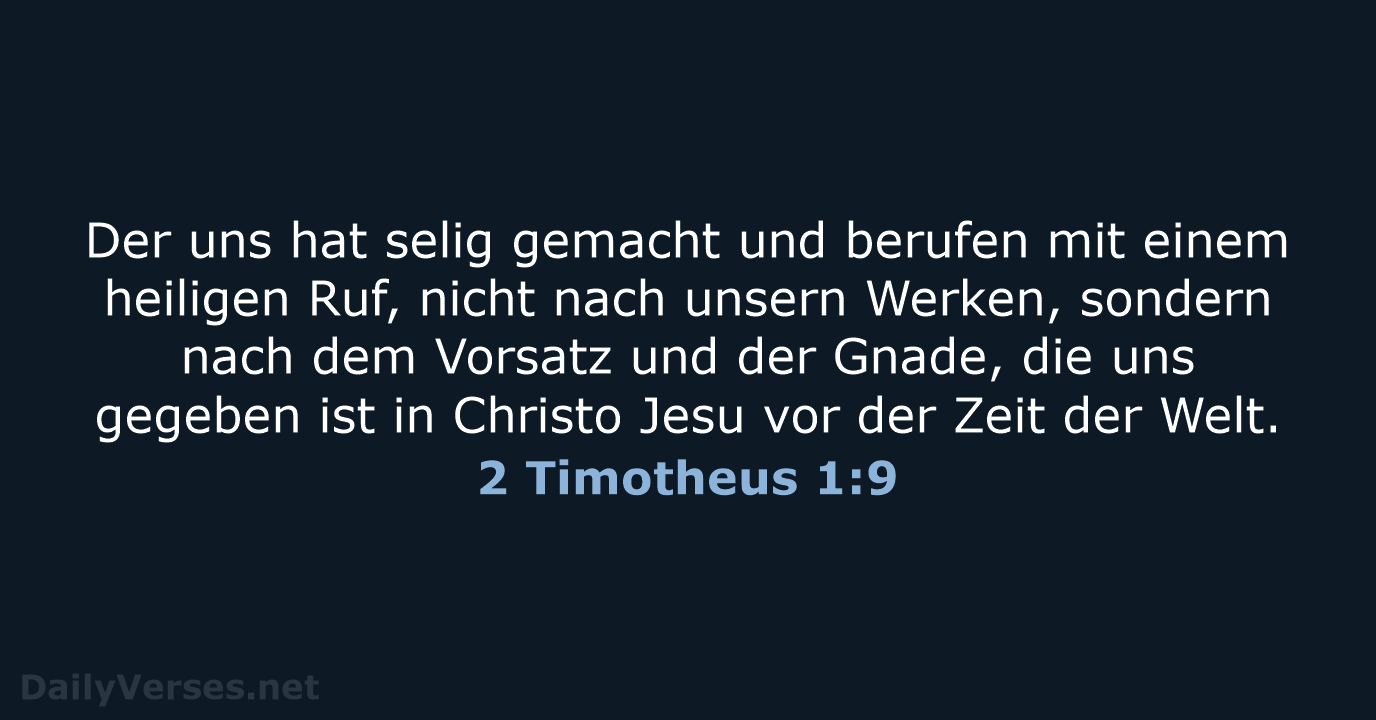 2 Timotheus 1:9 - LU12