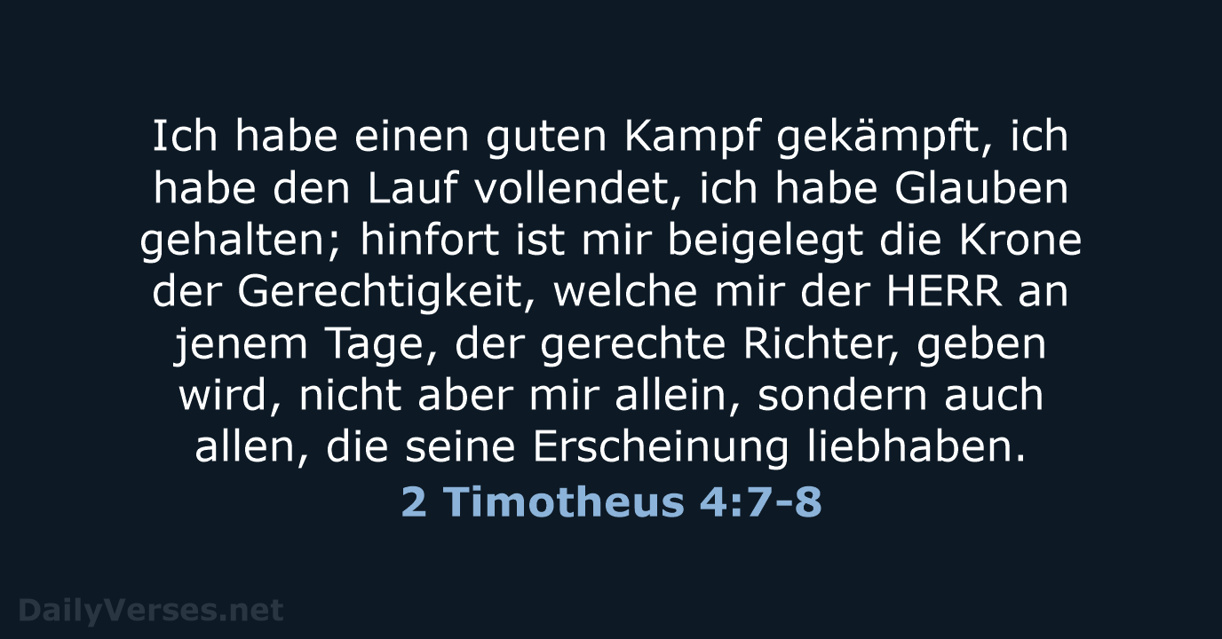 2 Timotheus 4:7-8 - LU12