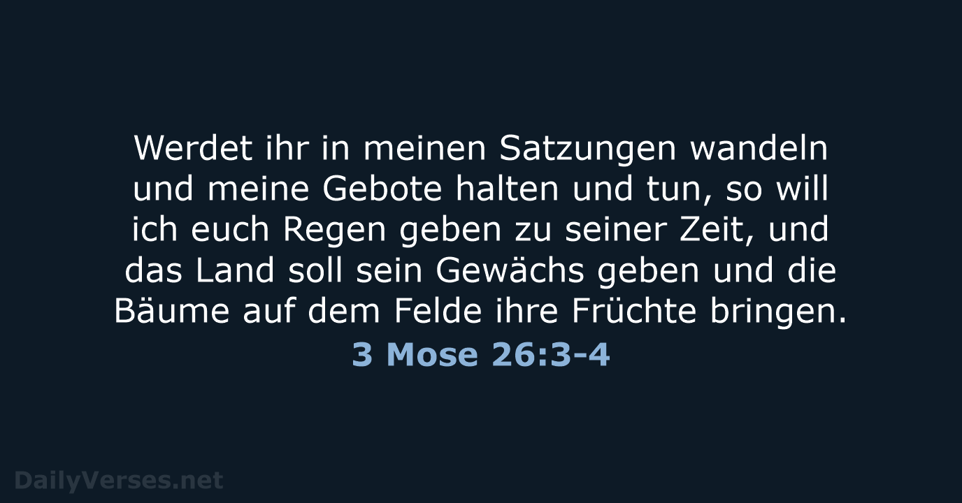 3 Mose 26:3-4 - LU12