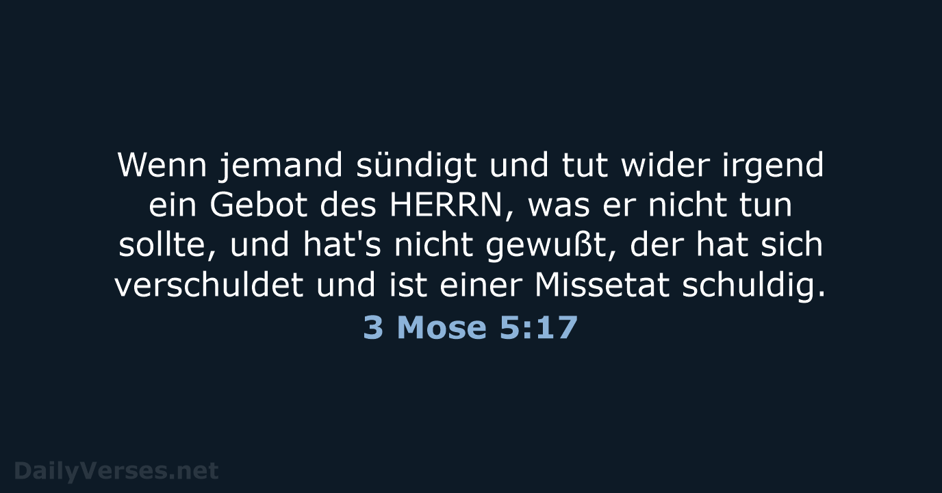 3 Mose 5:17 - LU12