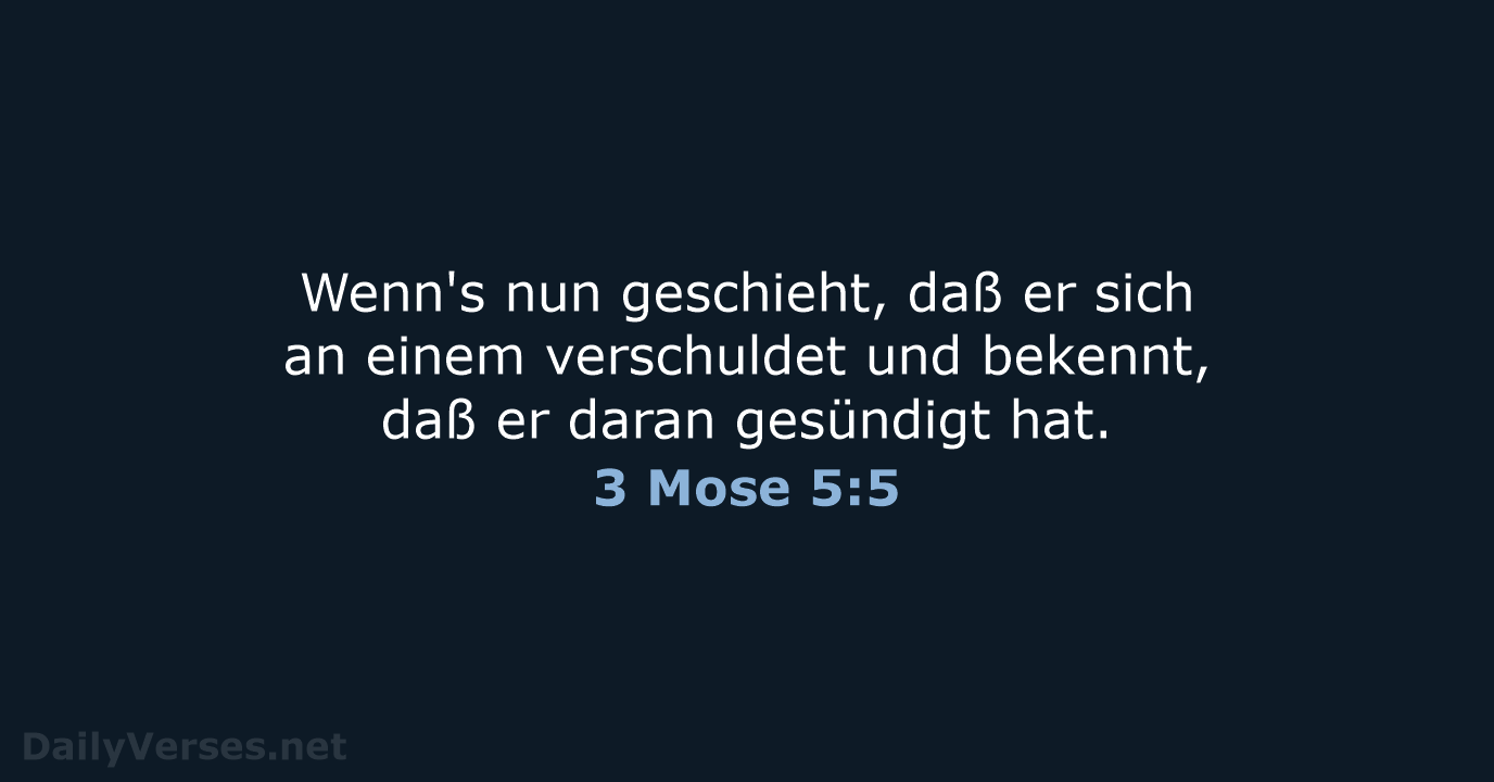 3 Mose 5:5 - LU12