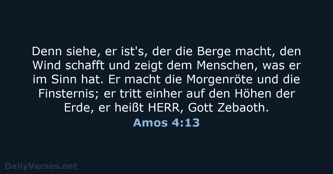 Amos 4:13 - LU12