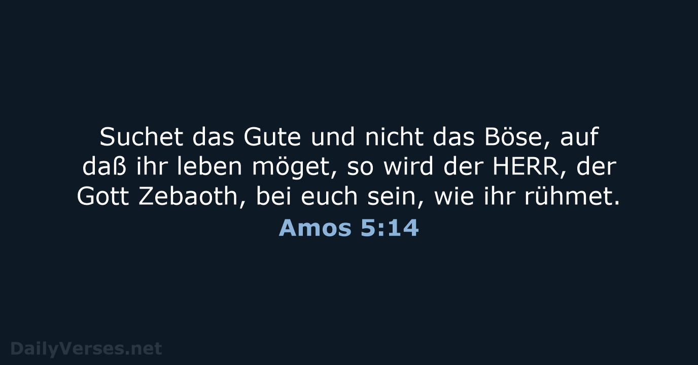 Amos 5:14 - LU12