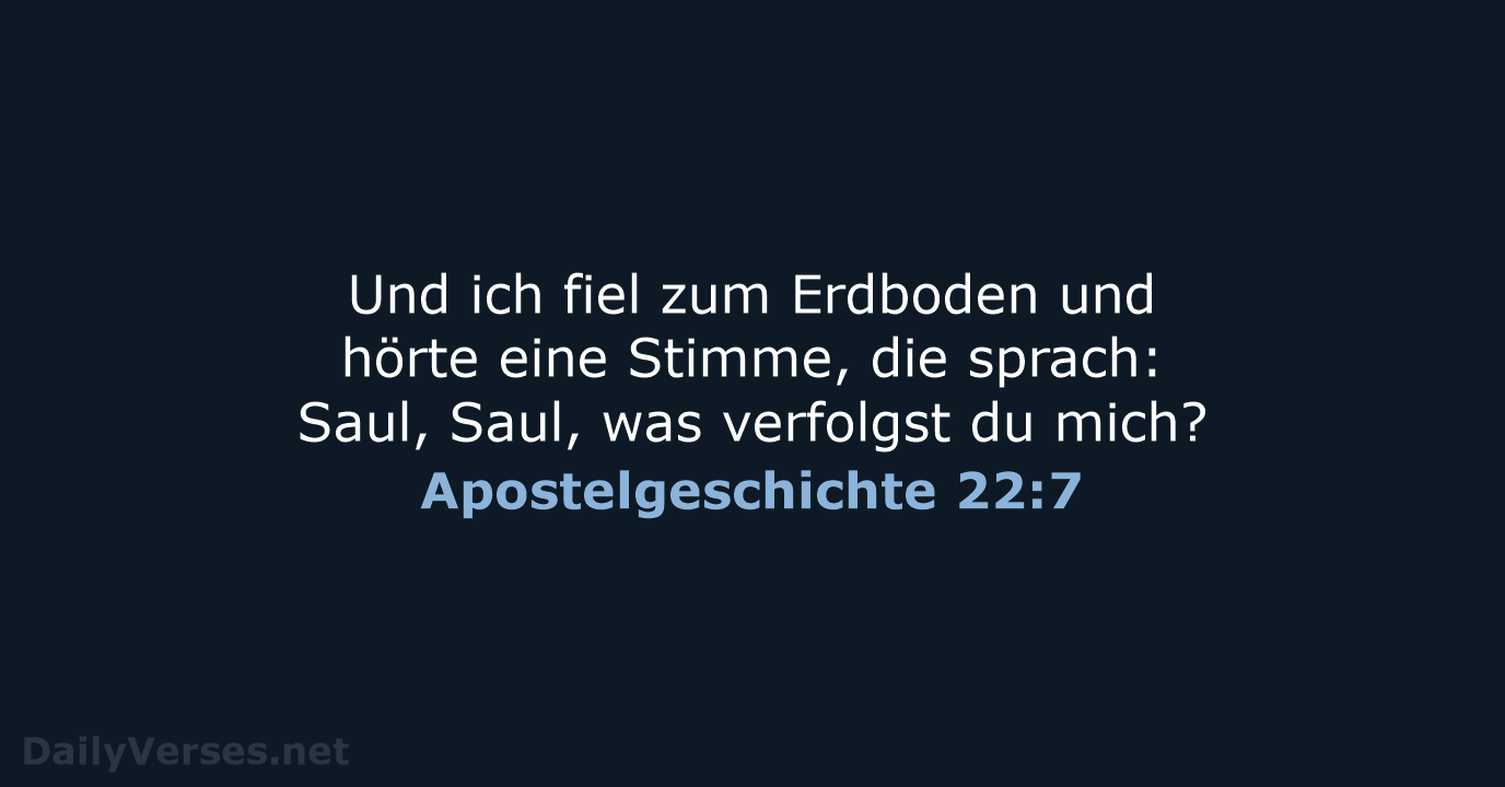 Apostelgeschichte 22:7 - LU12