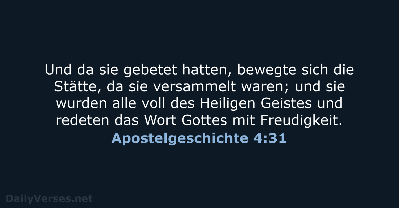 Apostelgeschichte 4:31 - LU12