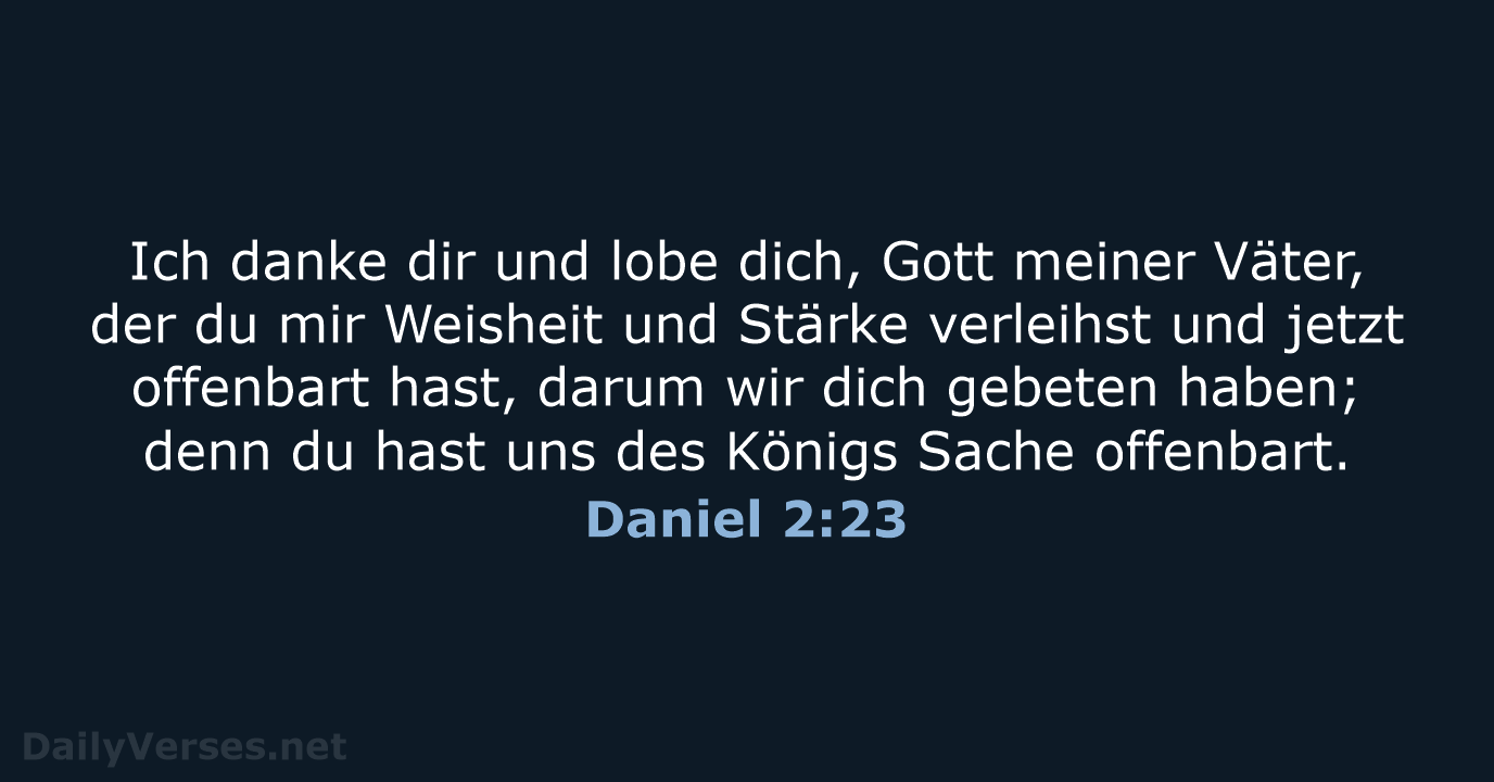 Daniel 2:23 - LU12