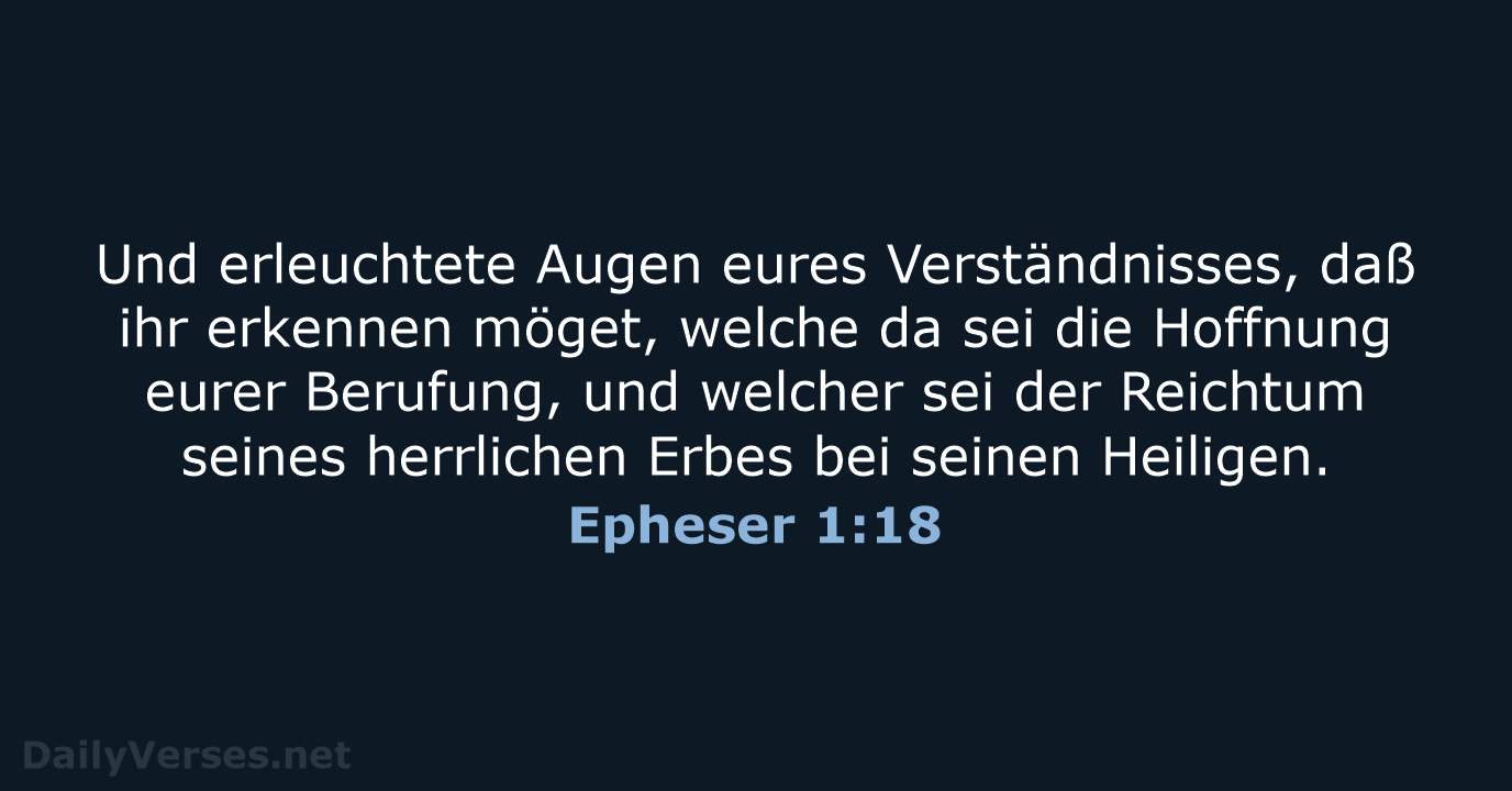 Epheser 1:18 - LU12
