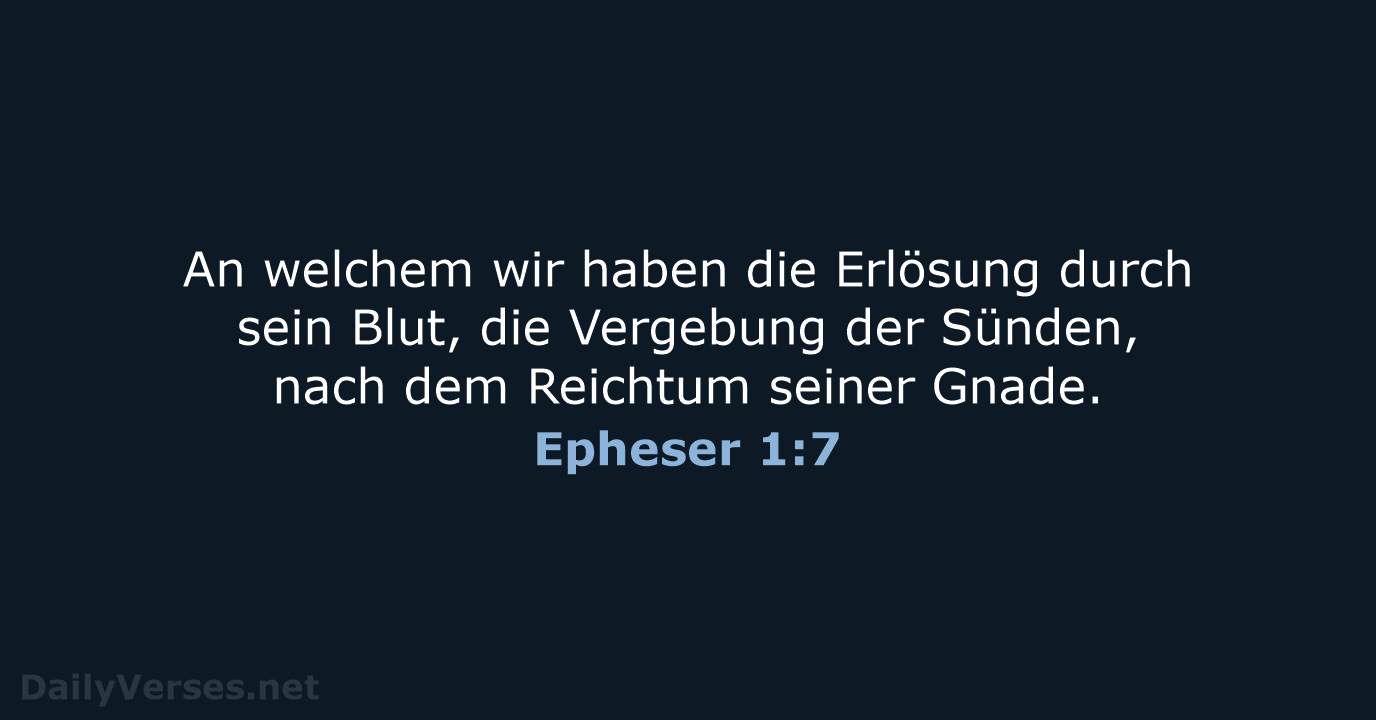 Epheser 1:7 - LU12