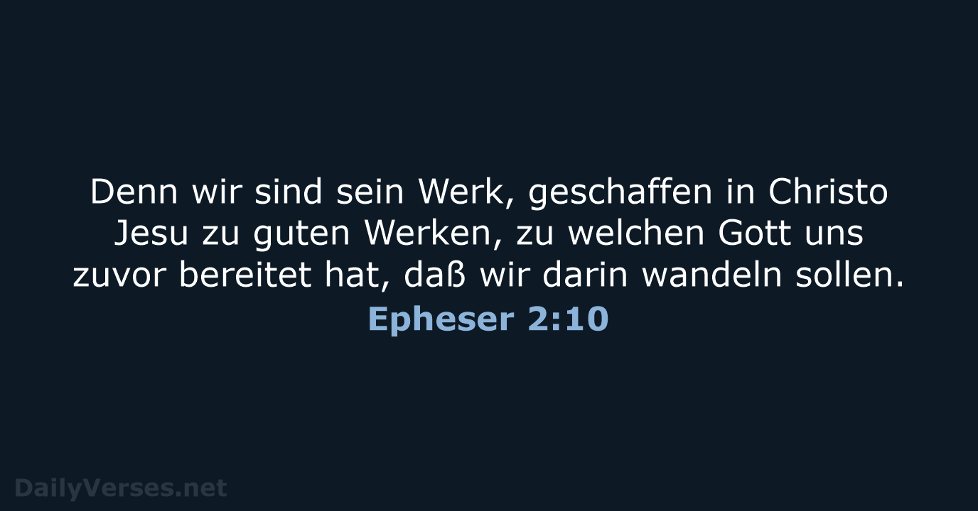 Epheser 2:10 - LU12