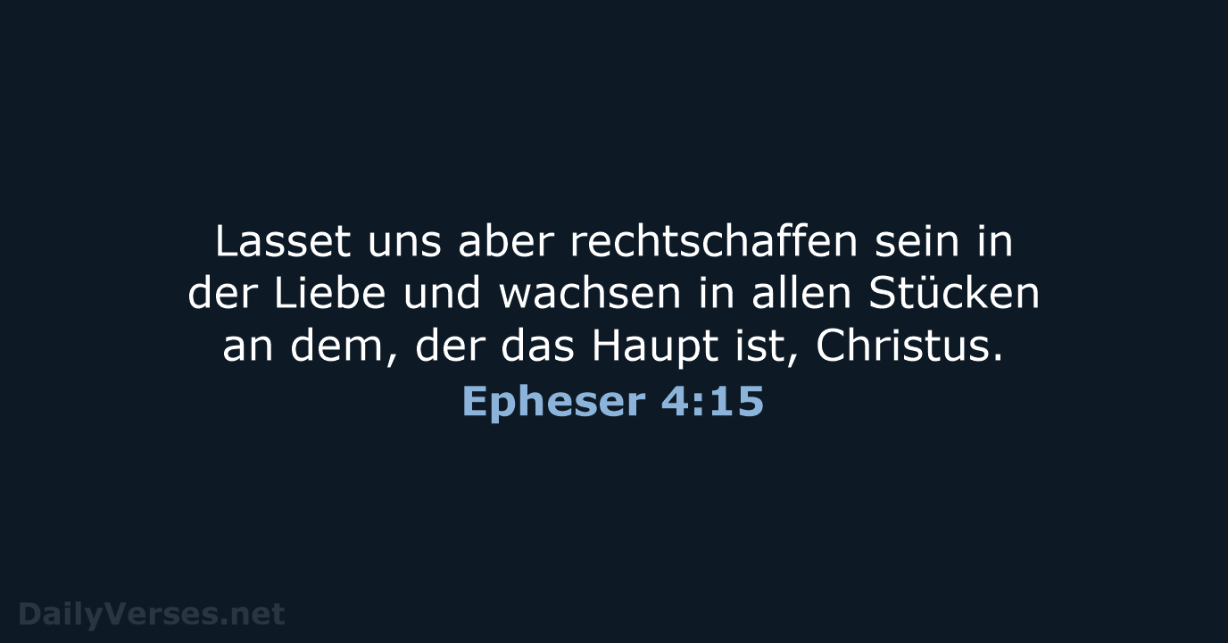 Epheser 4:15 - LU12