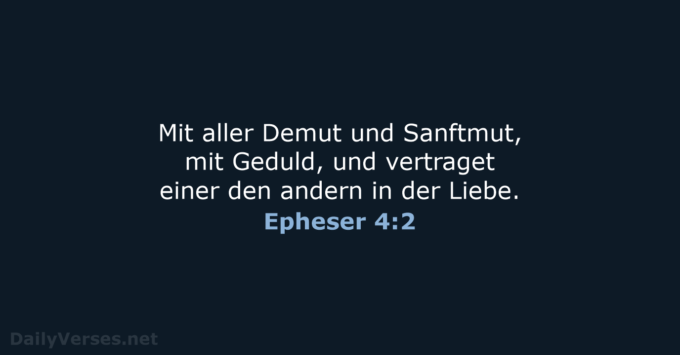 Epheser 4:2 - LU12