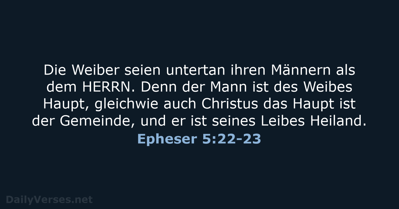 Epheser 5:22-23 - LU12