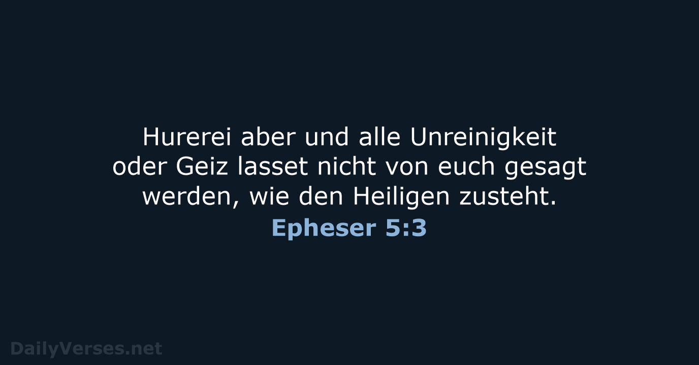 Epheser 5:3 - LU12
