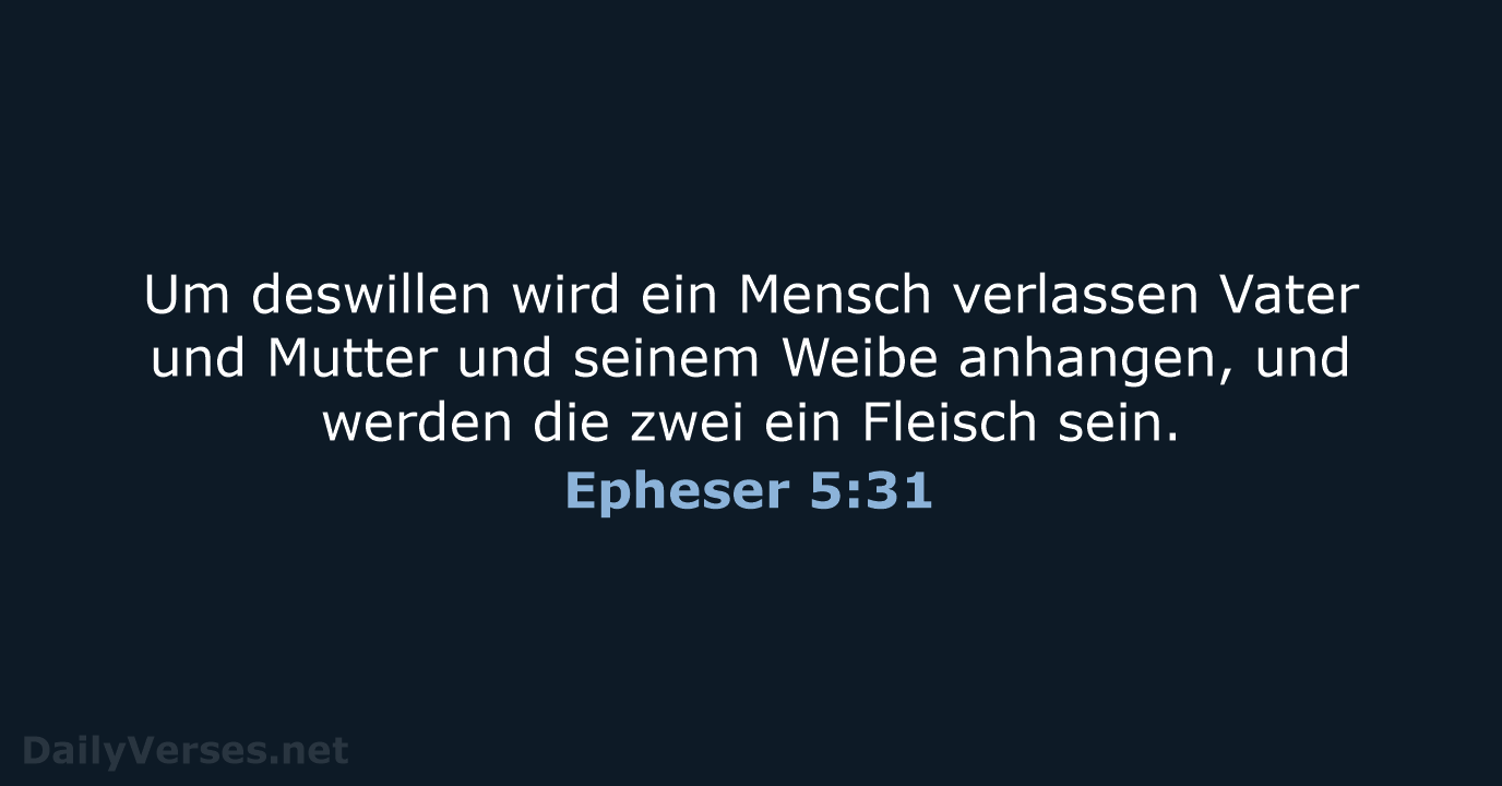 Epheser 5:31 - LU12