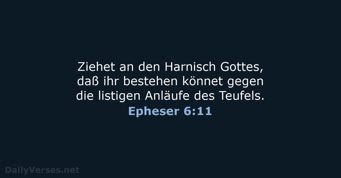 Epheser 6:11 - LU12