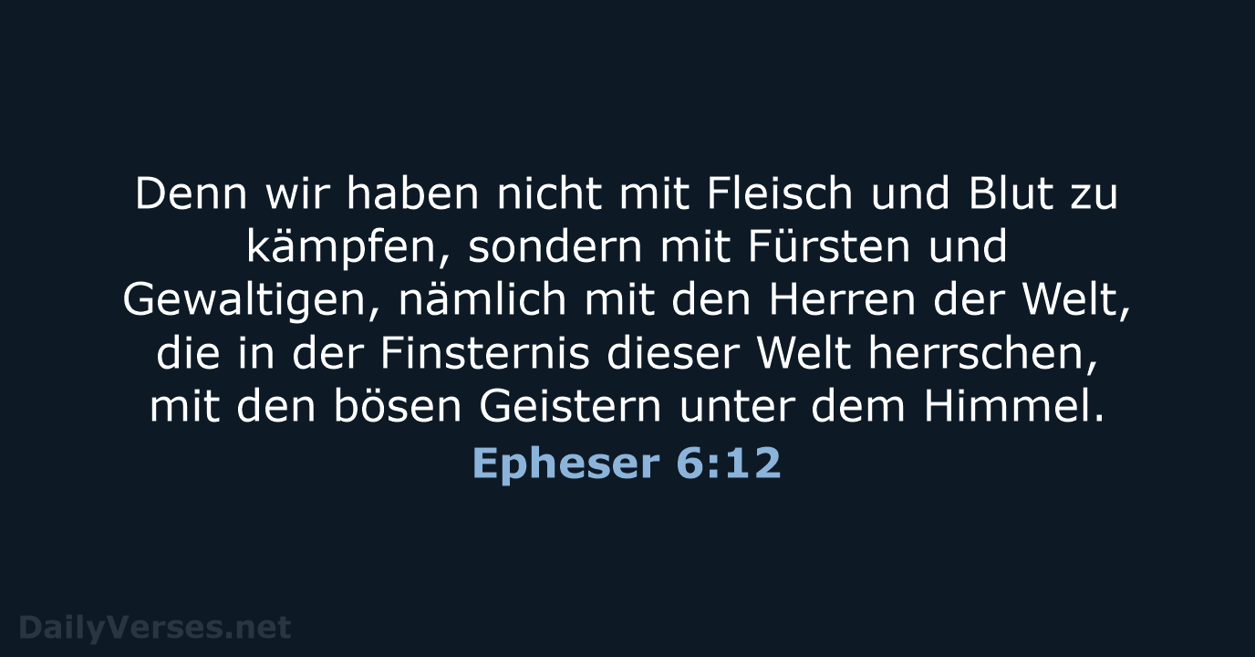 Epheser 6:12 - LU12
