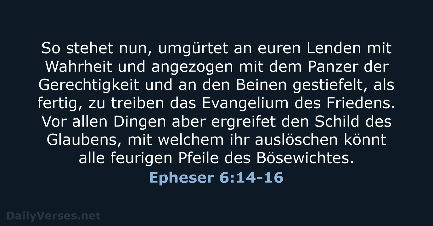 Epheser 6:14-16 - LU12
