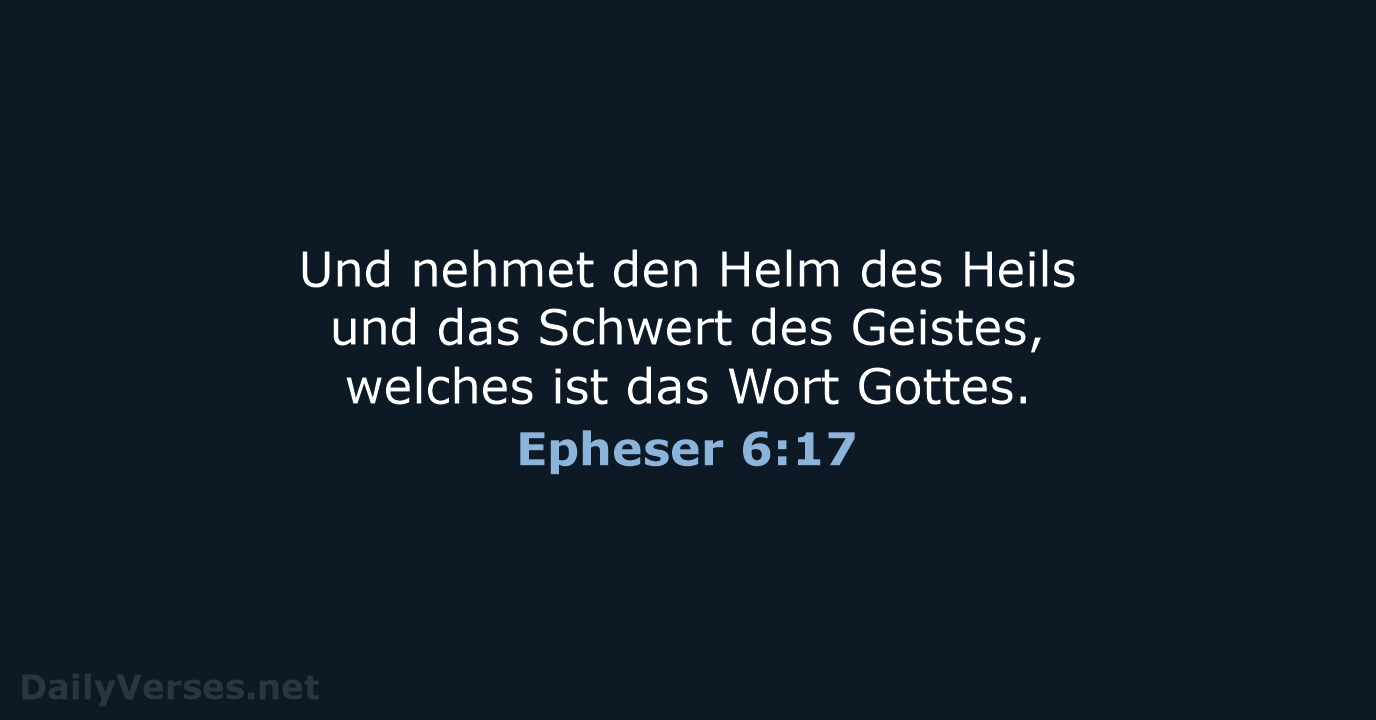 Epheser 6:17 - LU12