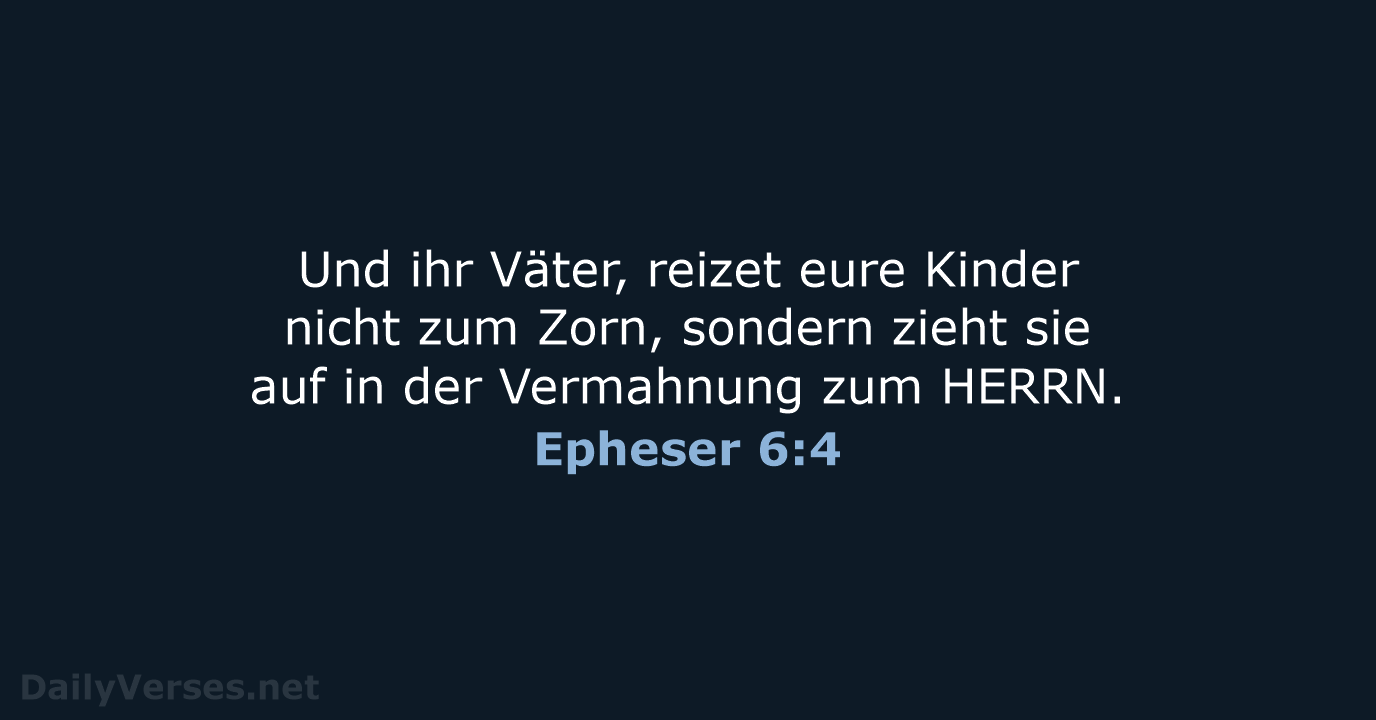Epheser 6:4 - LU12