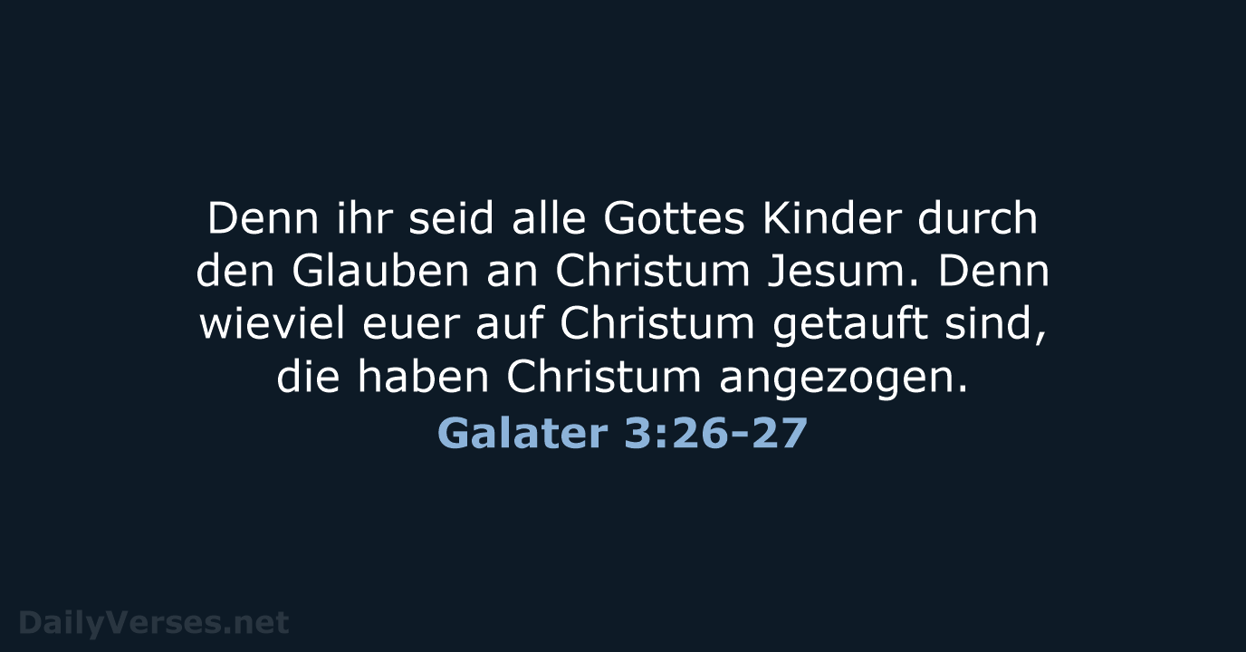 Galater 3:26-27 - LU12