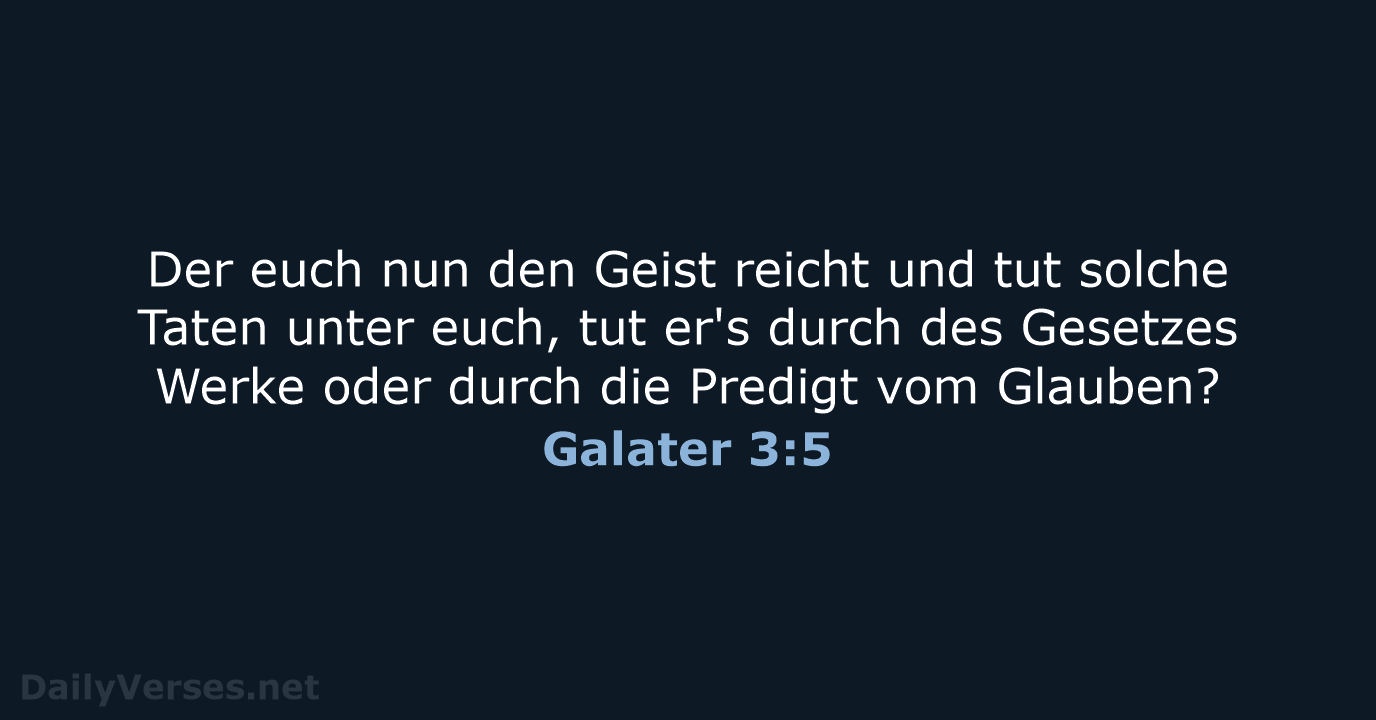 Galater 3:5 - LU12