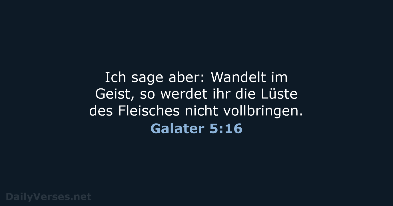 Galater 5:16 - LU12