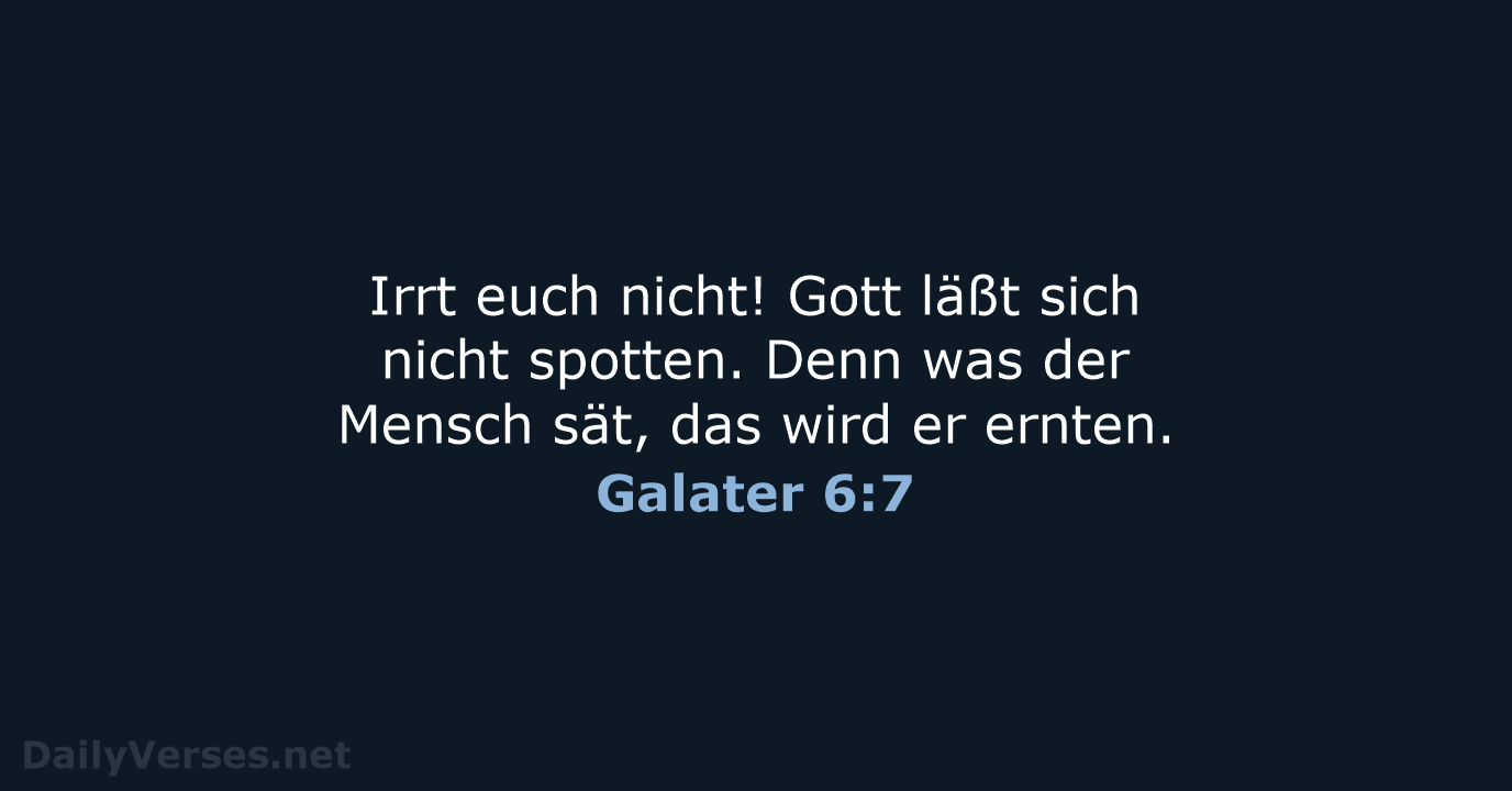 Galater 6:7 - LU12