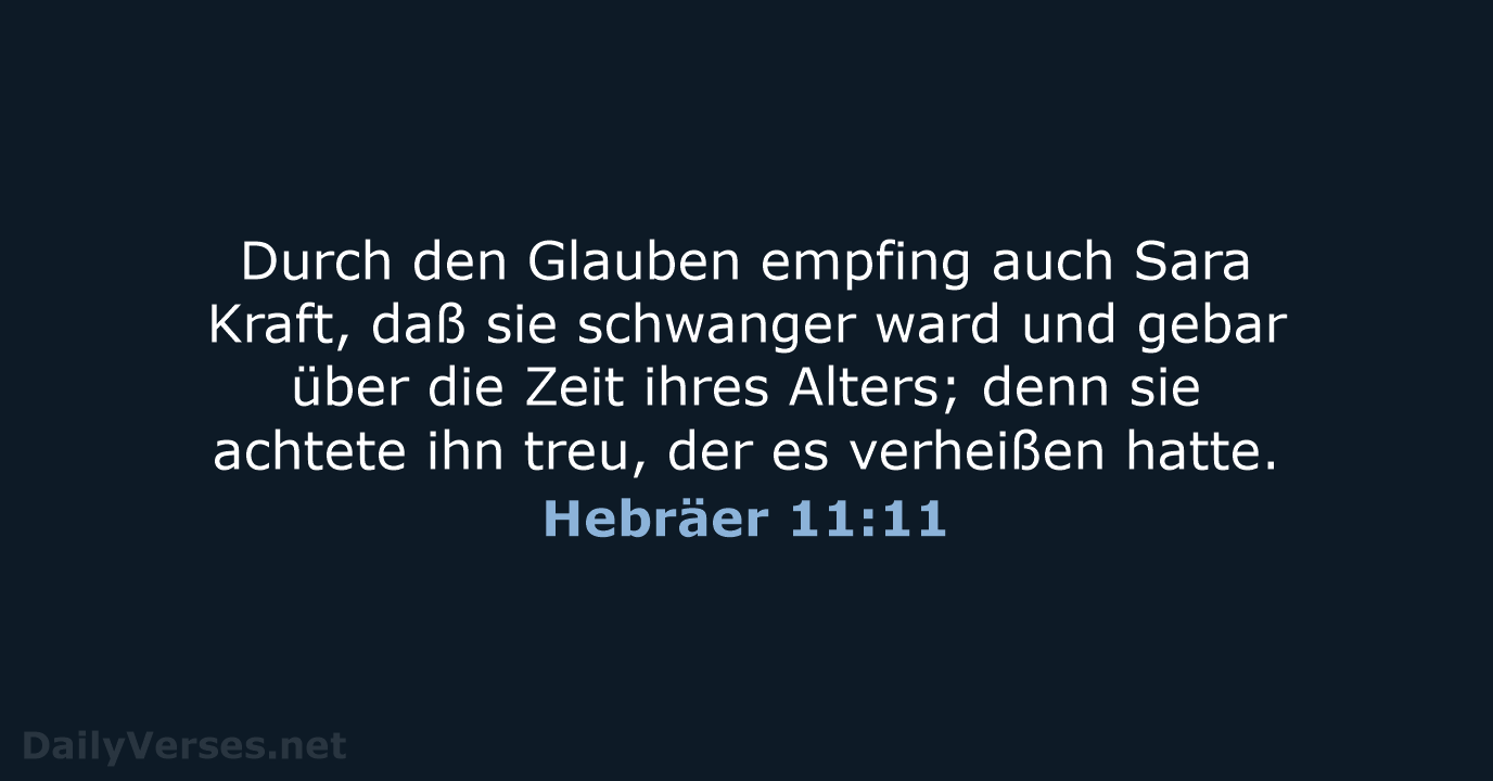Hebräer 11:11 - LU12