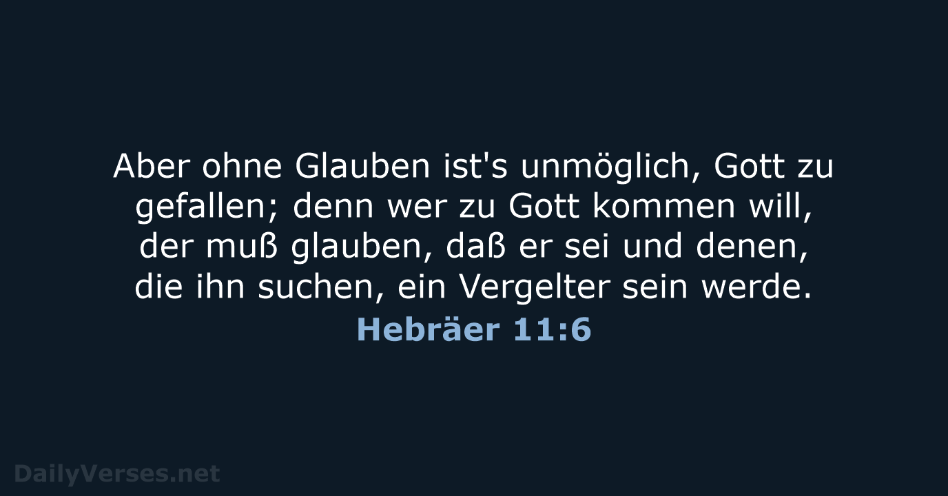 Hebräer 11:6 - LU12