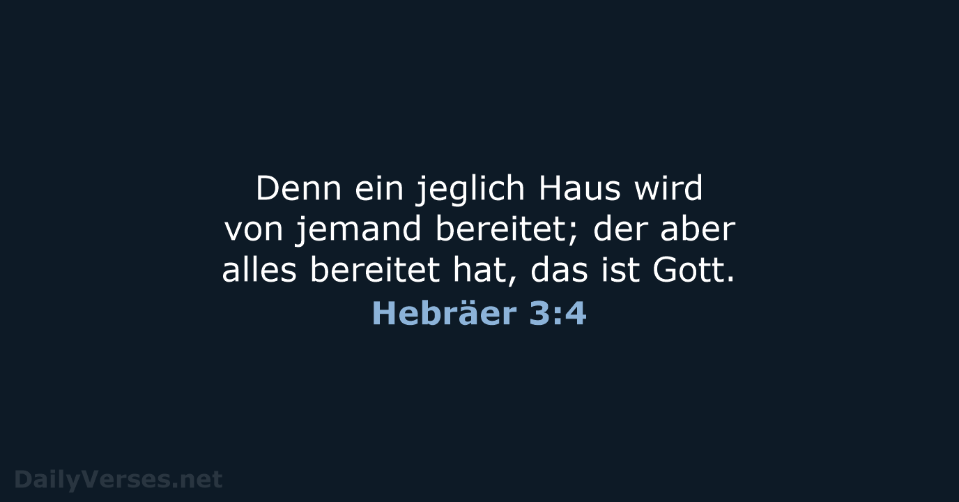 Hebräer 3:4 - LU12