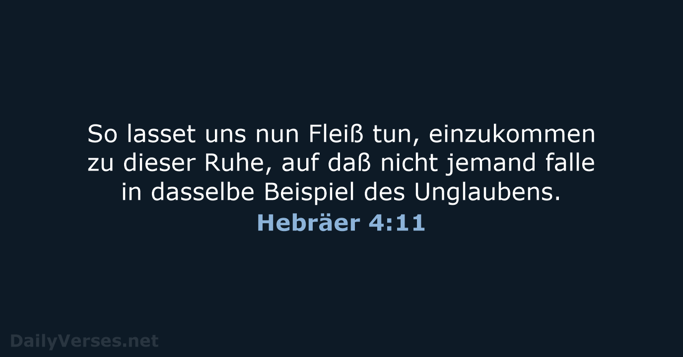 Hebräer 4:11 - LU12